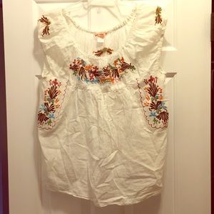 Girl Krazy Peasant Top, Size L